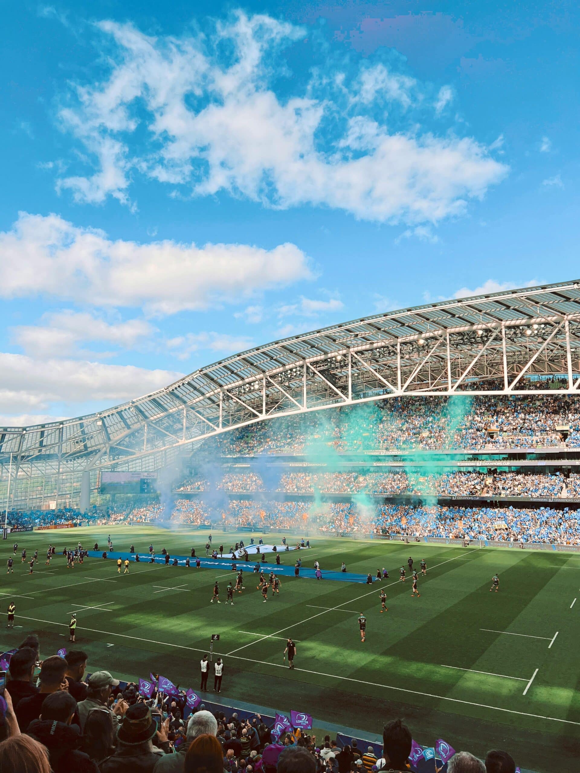 BACKGROUND Rugby stadium in South Africa during match, showcasing the live match experience on tour